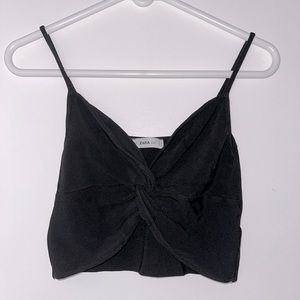 Black crop top (Zara)💜